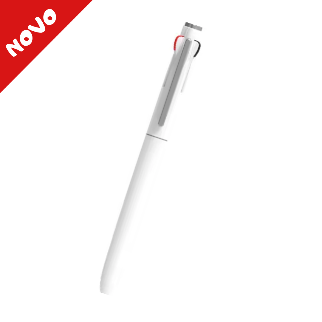 Olovka hemijska StarFlo MBP-801 sa 3 boje, bijela, Morris